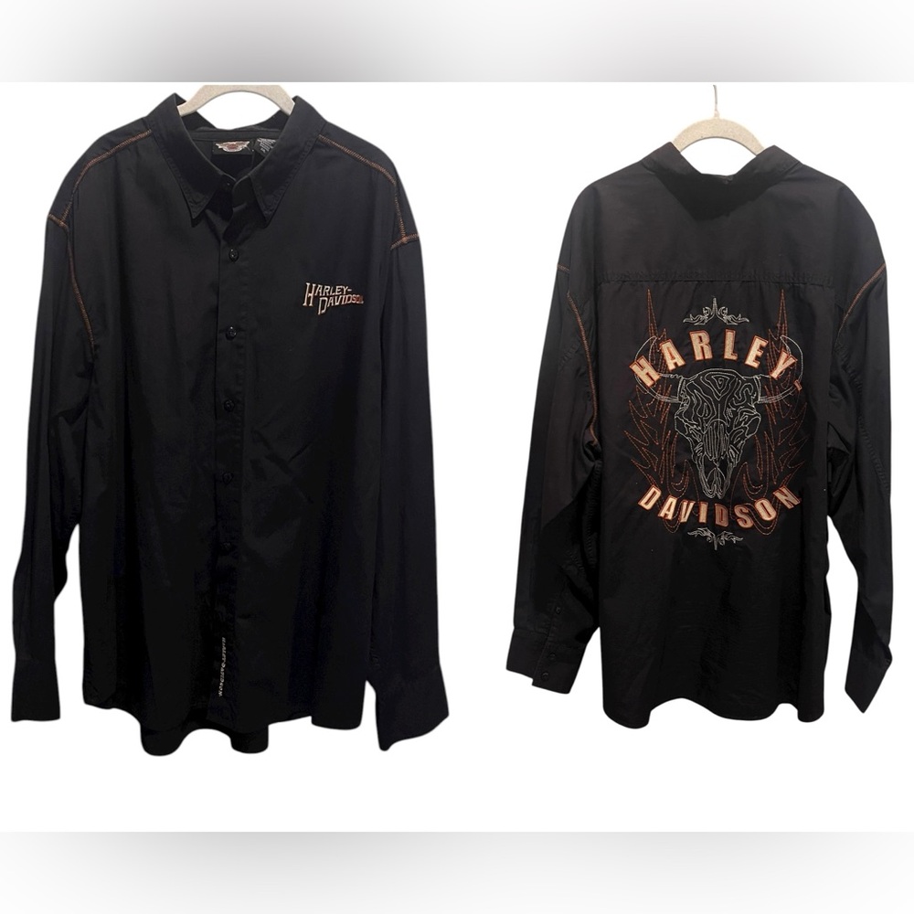 Harley Davidson Vintage 90’s Bikers Motorcycle Black Shirt